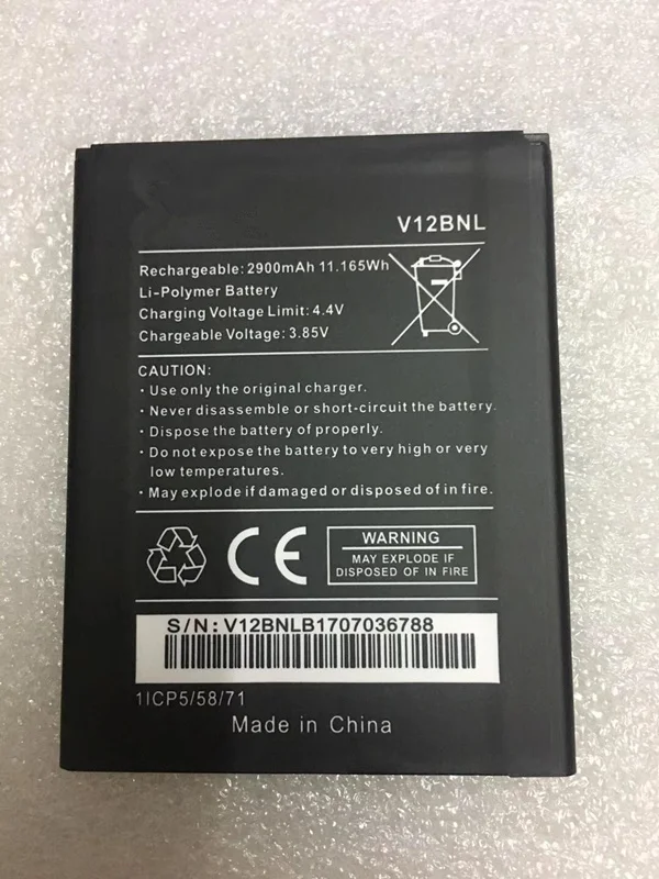 Аккумулятор 3 85 В 2900 мА · ч для Wiko V12BNL мобильный телефон | Мобильные телефоны и