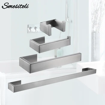 Toilet Paper Holder Towel Hooks Bathroom Accessories Kit Bar Stainless Steel Bedroom Metal Mounting Kitchen Bath Hardware Sets
Toilet Paper Holder Towel Hooks Bathroom Accessories Kit Bar Stainless Steel Bedroom Metal Mounting Kitchen Bath Hardware Sets