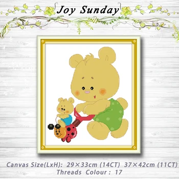 Two bears cartoon decor Patterns 14CT 11CT Counted Cross Stitch Sets embroidery set Needlework kit chinese cross stitch
Two bears cartoon decor Patterns 14CT 11CT Counted Cross Stitch Sets embroidery set Needlework kit chinese cross stitch