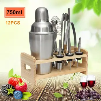 12PCS Cocktail Shaker Bar Tool Set for Drink Mixing with Shaker Jigger Strainer Bar Mixer Spoon Tongs Bottle Opener
12PCS Cocktail Shaker Bar Tool Set for Drink Mixing with Shaker Jigger Strainer Bar Mixer Spoon Tongs Bottle Opener