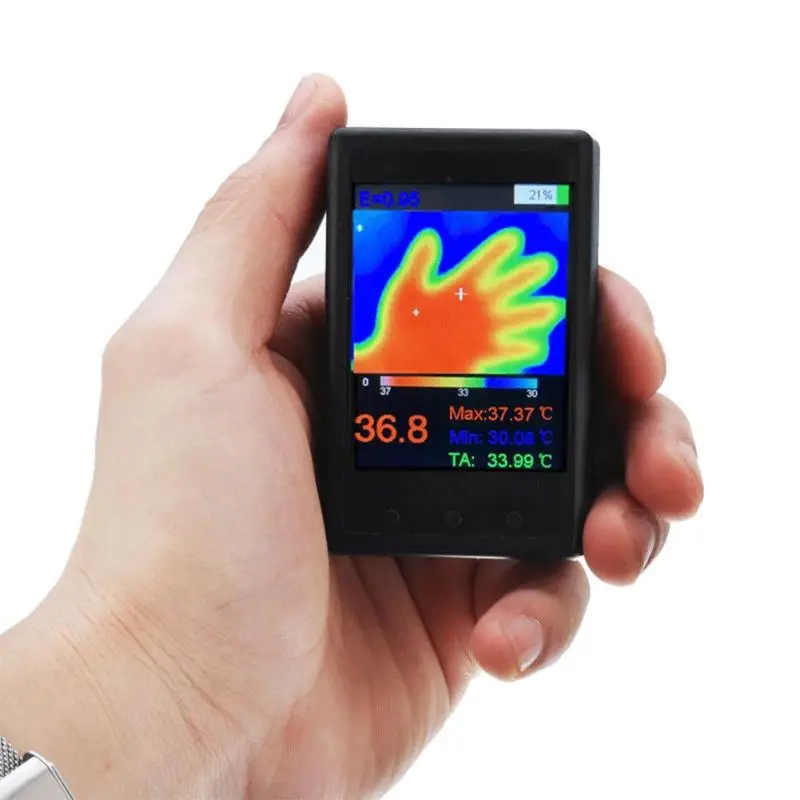 Non-contact Infrared Thermal Imager High Pixel LCD Backlight Display Handheld Thermometer Pyrometer Temperature Meter
Non-contact Infrared Thermal Imager High Pixel LCD Backlight Display Handheld Thermometer Pyrometer Temperature Meter