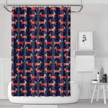 Christmas Dachshund Dog Lover Shower Curtain with Hooks Vintage Quality Modern Bath Shade
Christmas Dachshund Dog Lover Shower Curtain with Hooks Vintage Quality Modern Bath Shade
