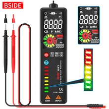 BSIDE Portable Digital Multimeter ADMS1 S1CL Smart LCD Voltage Detector Tester DC AC Voltage Ohm Continuity Hz NCV test Meter BSIDE Portable Digital Multimeter ADMS1 S1CL Smart LCD Voltage Detector Tester DC AC Voltage Ohm Continuity Hz NCV test Meter