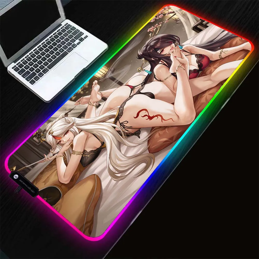 XGZ Anime Sexy Girl Large Mouse Pad RGB Laptops PC Gaming Gamer Desktop Glowing LED with USB Gaming Accessories Mouse Mat Desks
XGZ Anime Sexy Girl Large Mouse Pad RGB Laptops PC Gaming Gamer Desktop Glowing LED with USB Gaming Accessories Mouse Mat Desks