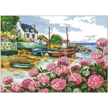 Seaside boat patterns Counted Cross Stitch 11CT 14CT 18CT DIY Cross Stitch Kits Embroidery Needlework Sets home decor
Seaside boat patterns Counted Cross Stitch 11CT 14CT 18CT DIY Cross Stitch Kits Embroidery Needlework Sets home decor