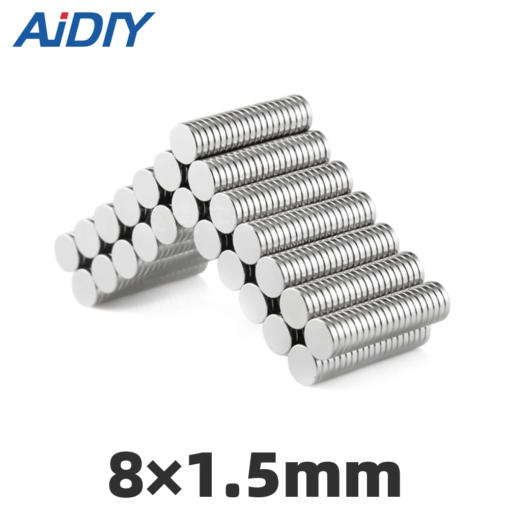 AI DIY 20/50/100Pcs 8 x 1.5mm N35 Permanent Neodymium Magnetic Magnets Mini Small Round Super Powerful Magnet Disc 8 * 1.5mm
AI DIY 20/50/100Pcs 8 x 1.5mm N35 Permanent Neodymium Magnetic Magnets Mini Small Round Super Powerful Magnet Disc 8 * 1.5mm