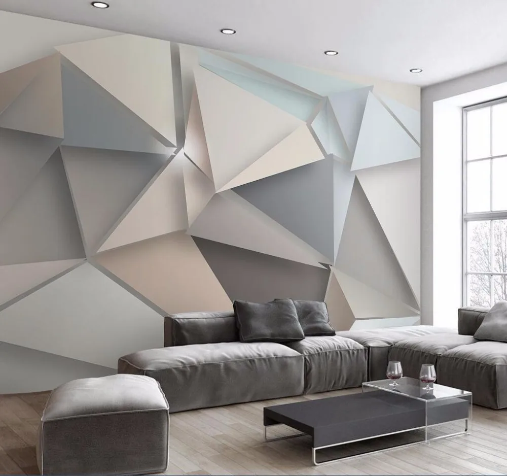 Custom wallpaper 3d custom wallpaper three-dimensional triangle modern simple style TV background wall
Custom wallpaper 3d custom wallpaper three-dimensional triangle modern simple style TV background wall