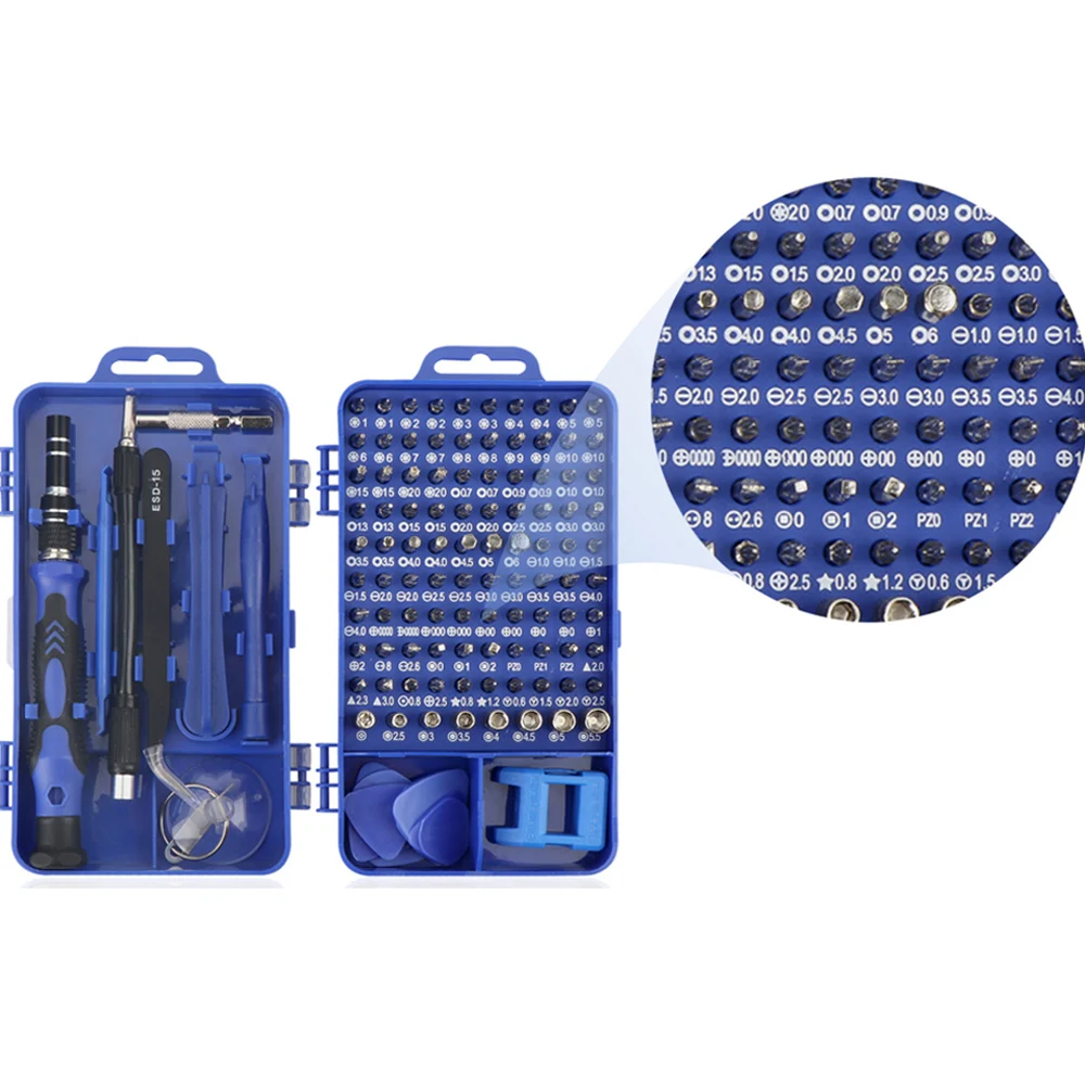 115 In 1Screwdriver Set Torx Hex Screw Driver Bit Kit Magnetic Bits Multi tools Repair Mobile Phone Home Hand Precision Tools
115 In 1Screwdriver Set Torx Hex Screw Driver Bit Kit Magnetic Bits Multi tools Repair Mobile Phone Home Hand Precision Tools
