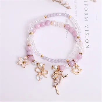 Korean Pop Cute Ballerina Girl Crystal Beads Pendant Bracelet For Women Girls Prom Party Delicate Bangle Jewelry
Korean Pop Cute Ballerina Girl Crystal Beads Pendant Bracelet For Women Girls Prom Party Delicate Bangle Jewelry