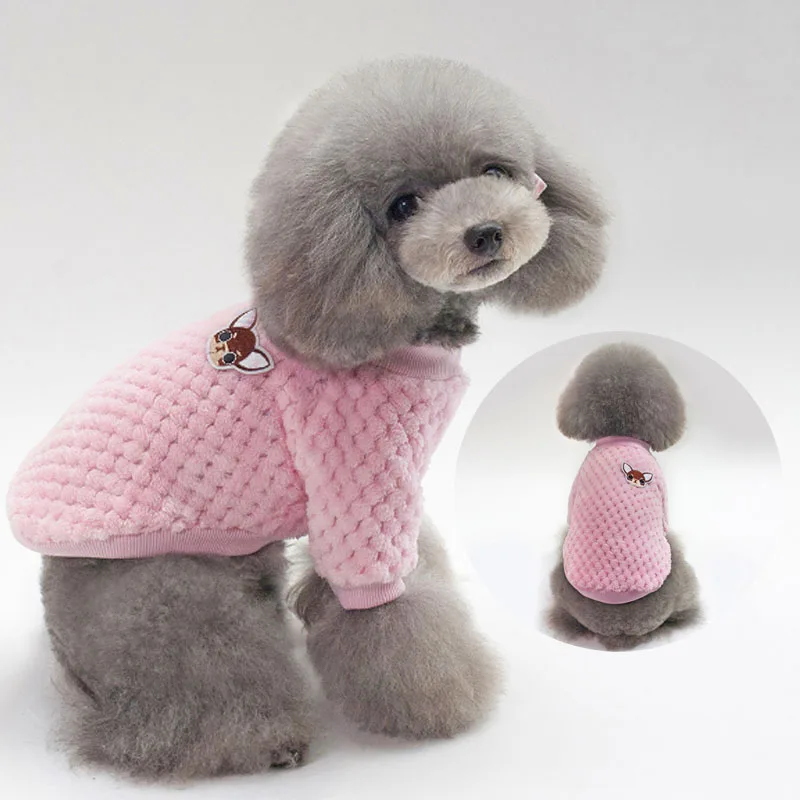 Pink Knit Comfortable Elastic 1PC Soft Blue Warm Coral Velvet For Small Dogs Adjustable Cute Dog Clothes
Pink Knit Comfortable Elastic 1PC Soft Blue Warm Coral Velvet For Small Dogs Adjustable Cute Dog Clothes