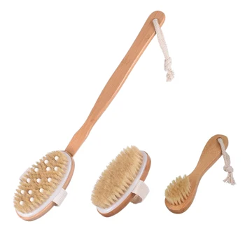 3 Brushes / Sets Press My Natural Bristle Wood Dry Bath Brush for Body and Face
3 Brushes / Sets Press My Natural Bristle Wood Dry Bath Brush for Body and Face