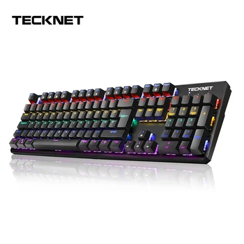 TeckNet 105 Keys Wired Mechanical Keyboard UK Layout Blue Anti-ghosting Gaming Keyboard for Tablet Desktop
TeckNet 105 Keys Wired Mechanical Keyboard UK Layout Blue Anti-ghosting Gaming Keyboard for Tablet Desktop