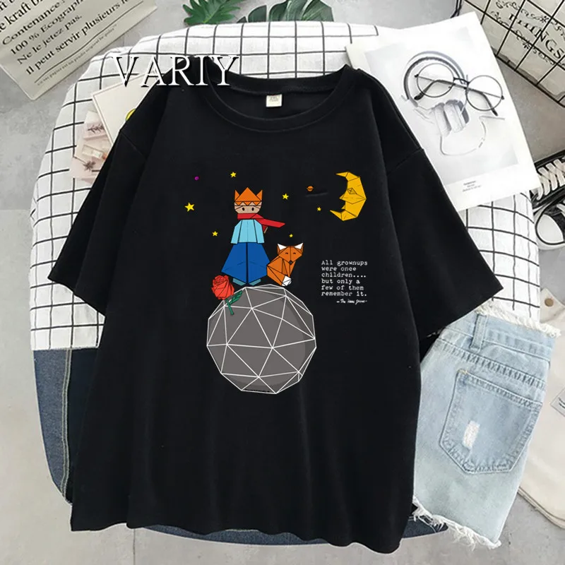 Vintage tshirt Summer New T-shirt Fashion The Little Prince Tshirts for Women Retro Tshirt Nice Round Neck women clothes
Vintage tshirt Summer New T-shirt Fashion The Little Prince Tshirts for Women Retro Tshirt Nice Round Neck women clothes