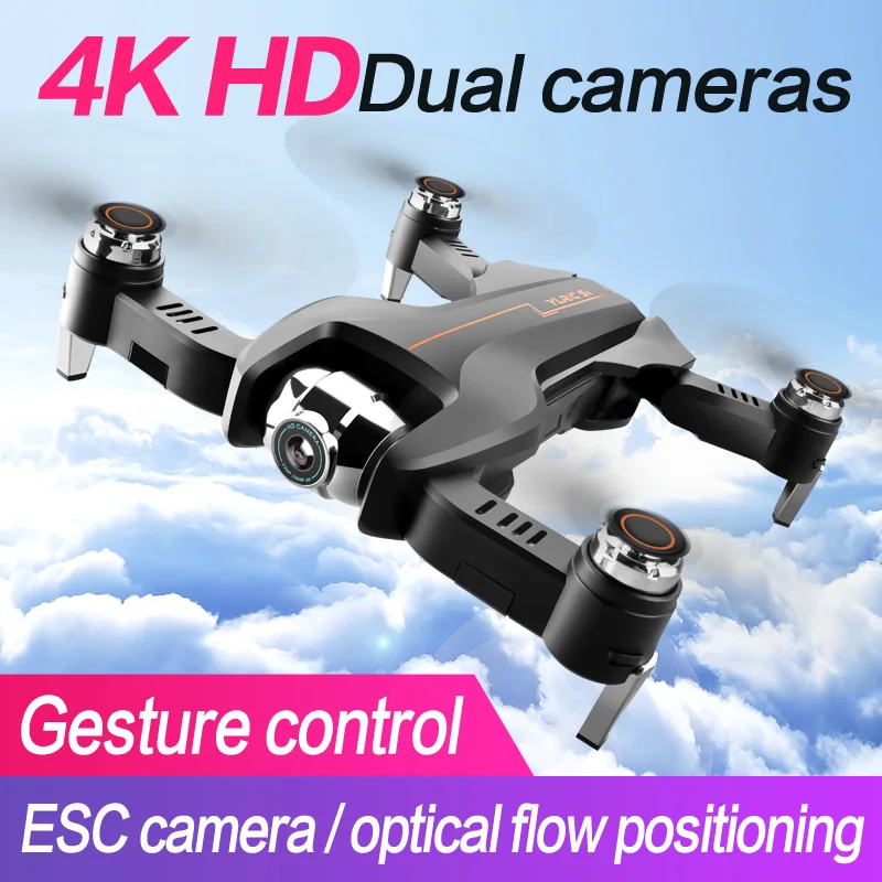 RC Drone 4K HD Dual Camera Optical Flow Quadcopter WiFi FPV 6-Axis Quadcopter Aircraft Foldable Arm RC Dron ESC
RC Drone 4K HD Dual Camera Optical Flow Quadcopter WiFi FPV 6-Axis Quadcopter Aircraft Foldable Arm RC Dron ESC