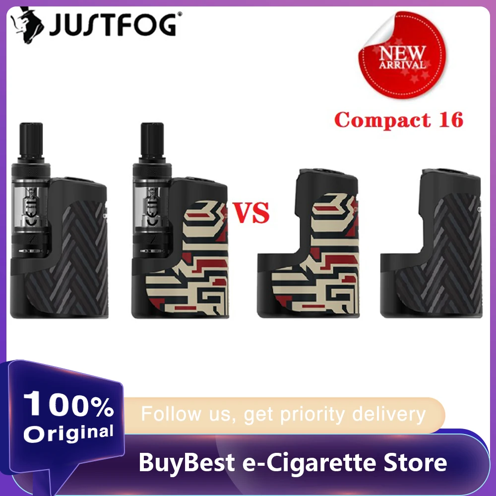Original JUSTFOG Compact 16 Kit with 1400mAh Battery & 1.9ml Q16 Pro-C Clearomizer E-cigarette Vape Kit VS Q16 Pro / Vinci X
Original JUSTFOG Compact 16 Kit with 1400mAh Battery & 1.9ml Q16 Pro-C Clearomizer E-cigarette Vape Kit VS Q16 Pro / Vinci X