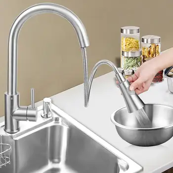 Flexible Hose Rotatable Saving Faucet Water Rotate Faucet Kitchen Family Adapter Bathroom Durable Lengthen Silver Accessories
Flexible Hose Rotatable Saving Faucet Water Rotate Faucet Kitchen Family Adapter Bathroom Durable Lengthen Silver Accessories