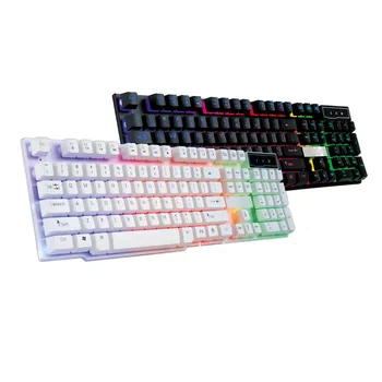 New Colorful Crack LED Illuminated Backlit USB Wired PC Rainbow Gaming Keyboard 104 keys Waterproof Backlight Keyboard Z0211
New Colorful Crack LED Illuminated Backlit USB Wired PC Rainbow Gaming Keyboard 104 keys Waterproof Backlight Keyboard Z0211