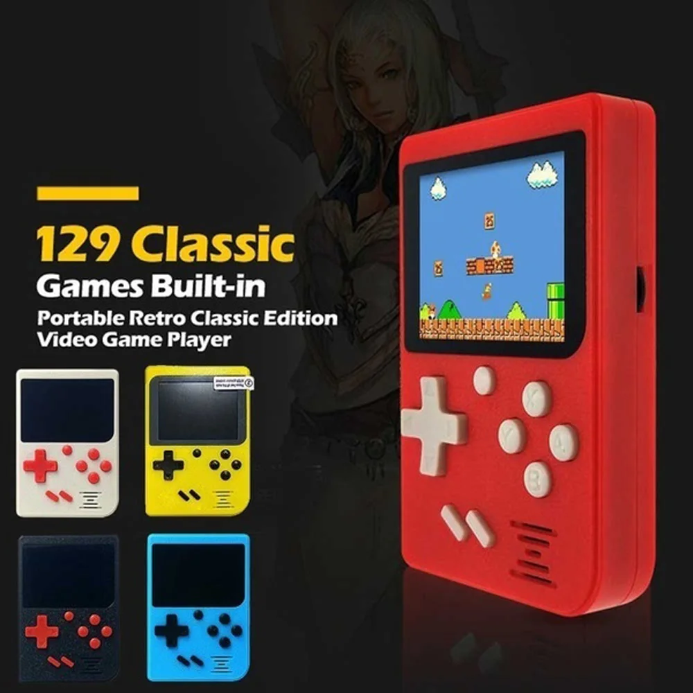 Pocket Handheld Game Console Computer Game Built-in 129 Games 2.0/ 2.4 LCD 8-bit Mini Portable Game Player For Kids Gift
Pocket Handheld Game Console Computer Game Built-in 129 Games 2.0/ 2.4 LCD 8-bit Mini Portable Game Player For Kids Gift