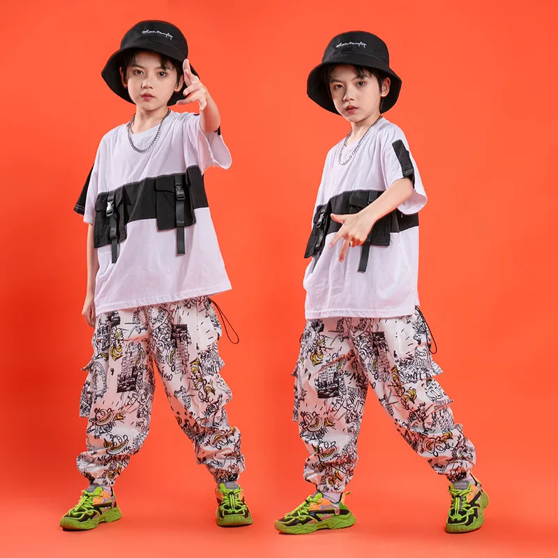 Kids Hip Hop Clothing Dance Outfits T Shirt or Graffiti Cargo Pants for Girl Boy Jazz Dancewear Clothes Fancy Costume
Kids Hip Hop Clothing Dance Outfits T Shirt or Graffiti Cargo Pants for Girl Boy Jazz Dancewear Clothes Fancy Costume