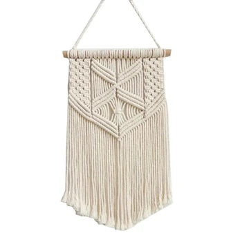 Nordic Macrame Woven Tapestry Boho Chic Bohemian Wall Hanging Home Decoration Crafts Cotton Rope Woven Indoor Art Room Decoratio
Nordic Macrame Woven Tapestry Boho Chic Bohemian Wall Hanging Home Decoration Crafts Cotton Rope Woven Indoor Art Room Decoratio