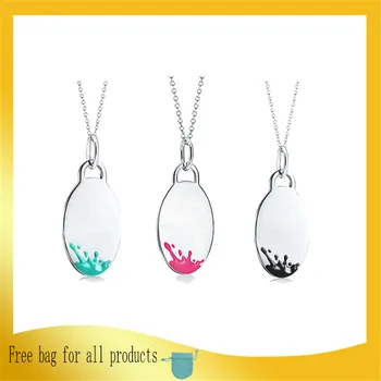Women Jewelry 1:1 Luxury Brand S925 Sterling Silver Jewelry Splash Enamel Oval Pendant Necklaces Birthday Valentine GIFT
Women Jewelry 1:1 Luxury Brand S925 Sterling Silver Jewelry Splash Enamel Oval Pendant Necklaces Birthday Valentine GIFT