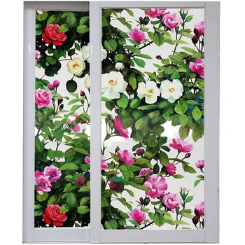 Rose Multiflora Pattern Window Film Oil Painting Garden Static Cling Privacy Protection Home Decoration Reusable Removable Film
Rose Multiflora Pattern Window Film Oil Painting Garden Static Cling Privacy Protection Home Decoration Reusable Removable Film