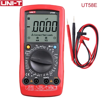 UNI-T UT58E Digital Multimeter Temperature Ammeter Voltage Current Resistance Tester Capacitance Meter Digital Tester Mutilmeter
UNI-T UT58E Digital Multimeter Temperature Ammeter Voltage Current Resistance Tester Capacitance Meter Digital Tester Mutilmeter