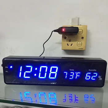 Large Digital Alarm Clock LED Bedroom Luminous Electronic Table Clock with Thermometer Hygrometer Multifunction Desk Watch
Large Digital Alarm Clock LED Bedroom Luminous Electronic Table Clock with Thermometer Hygrometer Multifunction Desk Watch