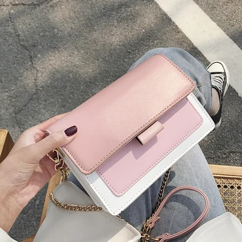 Contrast Color PU Leather Sac A Main Femme Crossbody Bags For Women 2020 Summer Small Shoulder Handbags Female Chain Bag
Contrast Color PU Leather Sac A Main Femme Crossbody Bags For Women 2020 Summer Small Shoulder Handbags Female Chain Bag