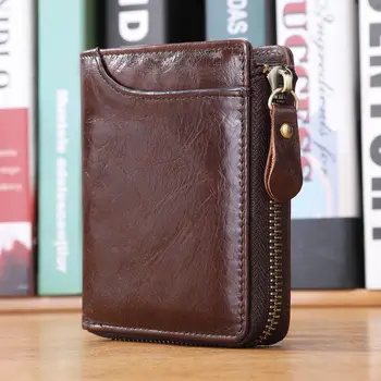 Men's leather wallet multifunctional anti-theft short card bag top layer cowhide casual handbag
Men's leather wallet multifunctional anti-theft short card bag top layer cowhide casual handbag