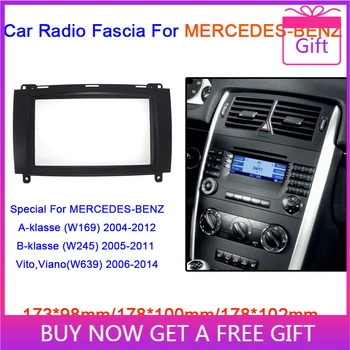 Car Radio Fascia For MERCEDES-BENZ A-klasse W169 B-klasse W245 Vito Double 2 Din Stereo DVD CD Panel Dash Mount Frame Kit
Car Radio Fascia For MERCEDES-BENZ A-klasse W169 B-klasse W245 Vito Double 2 Din Stereo DVD CD Panel Dash Mount Frame Kit
