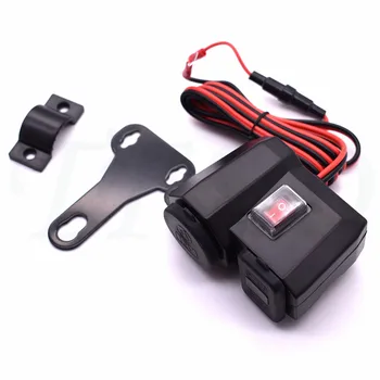 Motorcycle Dual USB Charger with Cigarette Lighter Socket LED Voltmeter waterproof For Aprilia RST1000 FUTURA DORSODURO 1200 750
Motorcycle Dual USB Charger with Cigarette Lighter Socket LED Voltmeter waterproof For Aprilia RST1000 FUTURA DORSODURO 1200 750
