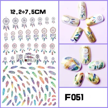 Bohemia Style Ultrathin Nails Stickers Decorations Feather Dreamcatcher Series Manicure Decals for Design 7Sheets/Set
Bohemia Style Ultrathin Nails Stickers Decorations Feather Dreamcatcher Series Manicure Decals for Design 7Sheets/Set