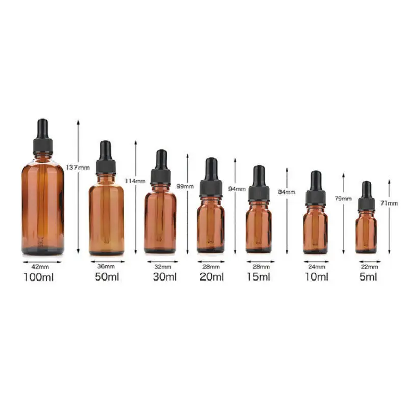 10pcs 5ml/10ml/15ml/20ml/30ml/50ml Empty Amber Brown Glass Dropper Bottles Essential Oil Liquid Aromatherapy Pipette Containers
10pcs 5ml/10ml/15ml/20ml/30ml/50ml Empty Amber Brown Glass Dropper Bottles Essential Oil Liquid Aromatherapy Pipette Containers