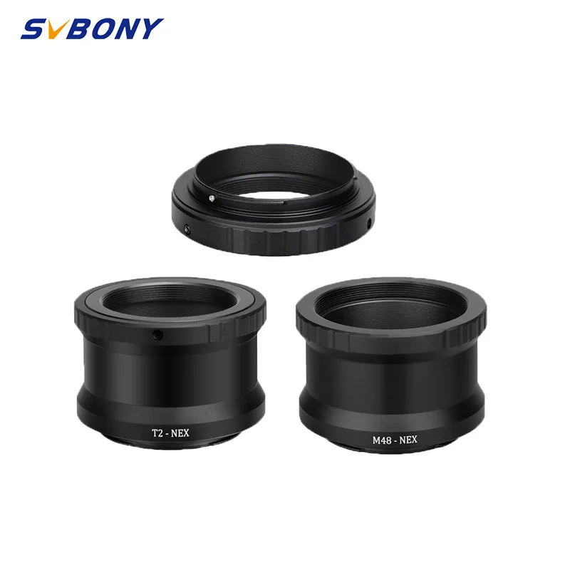 

SVBONY SONY DSLR Cameras Adapter Ring M42 (T2-AF)/M42 (T2-NEX)/M48 (M48-NEX) for Astronomy Photography