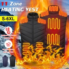 11PCS Heated Jacket Fashion Men Women Coat Intelligent USB Electric Heating Thermal Warm Clothes Winter Heated Vest Plussize
11PCS Heated Jacket Fashion Men Women Coat Intelligent USB Electric Heating Thermal Warm Clothes Winter Heated Vest Plussize