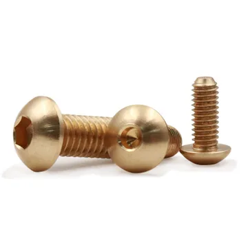 M5 M6 Copper Screw Hex socket Screws half Round head Machine Bolts 8-30mm Length
M5 M6 Copper Screw Hex socket Screws half Round head Machine Bolts 8-30mm Length