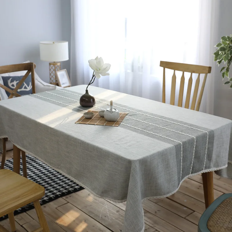 Simple Striped Tablecloth Cotton Linen Tablecloth Fabric Dust Cloth Coffee Table Cloth Tablecloth for Rectangular Table ok
Simple Striped Tablecloth Cotton Linen Tablecloth Fabric Dust Cloth Coffee Table Cloth Tablecloth for Rectangular Table ok