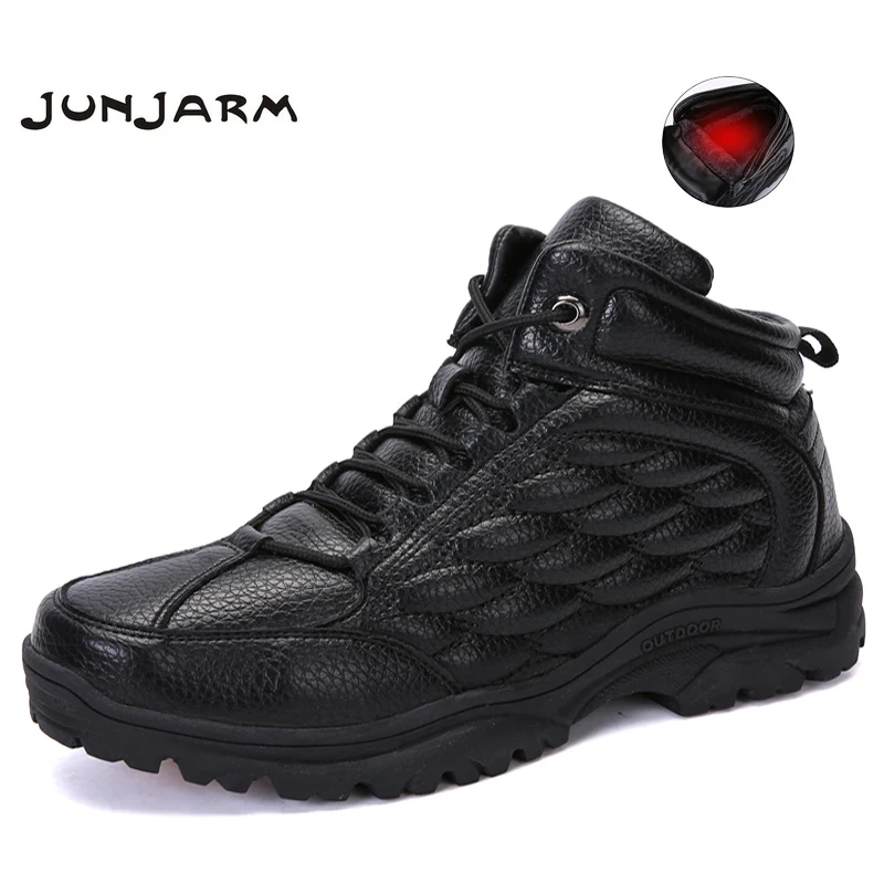 JUNJARM Genuine Leather Men Boots Men Outdoor Snow Boots Keep Warm Men Winter Boots With Fur Non-slip Platform Men Ankle Boots
JUNJARM Genuine Leather Men Boots Men Outdoor Snow Boots Keep Warm Men Winter Boots With Fur Non-slip Platform Men Ankle Boots