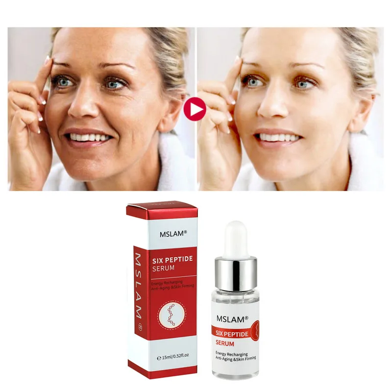 MSLAM Six Peptide Anti-Aging Serum Skin Firming Lifting Remove Fine Lines Deep Moisturizer Anti Oxidation Tighten Face Skin Care
MSLAM Six Peptide Anti-Aging Serum Skin Firming Lifting Remove Fine Lines Deep Moisturizer Anti Oxidation Tighten Face Skin Care