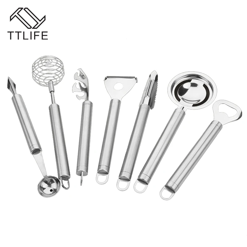 TTLIFE 7 PCS/Set Multi-function Stainless Steel Cookware Sets Kitchen Tools Cook Ware Baking Supplies Vegetable Scoop Ballers
TTLIFE 7 PCS/Set Multi-function Stainless Steel Cookware Sets Kitchen Tools Cook Ware Baking Supplies Vegetable Scoop Ballers