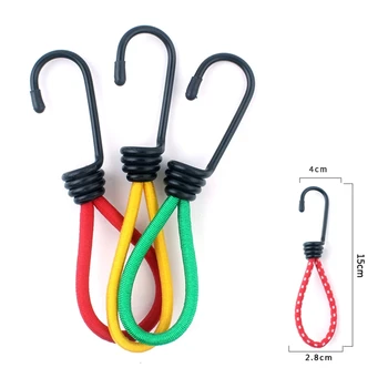 15cm Camping Tent Hooks Durable Tent Elastic Rope Buckle High elasticity Fixed Binding Strap Camping equipment(Random Color)
15cm Camping Tent Hooks Durable Tent Elastic Rope Buckle High elasticity Fixed Binding Strap Camping equipment(Random Color)
