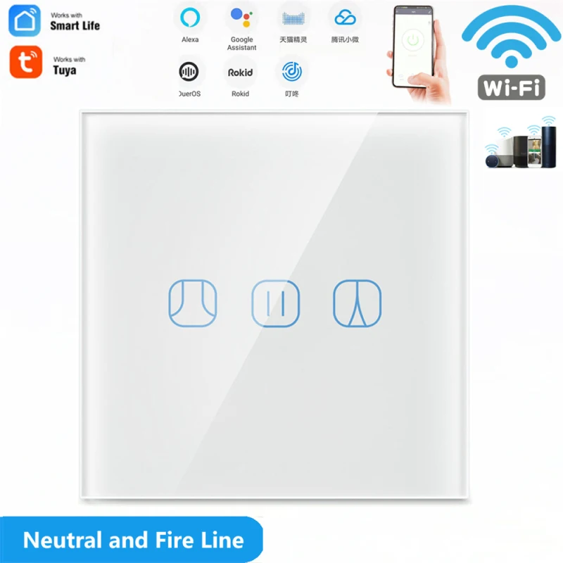 Tuya WiFi Curtain Switch For Roller Shutter Blind Motor Neutral Wire Required Smart Life APP Remote Google Home Alexa Voice
Tuya WiFi Curtain Switch For Roller Shutter Blind Motor Neutral Wire Required Smart Life APP Remote Google Home Alexa Voice