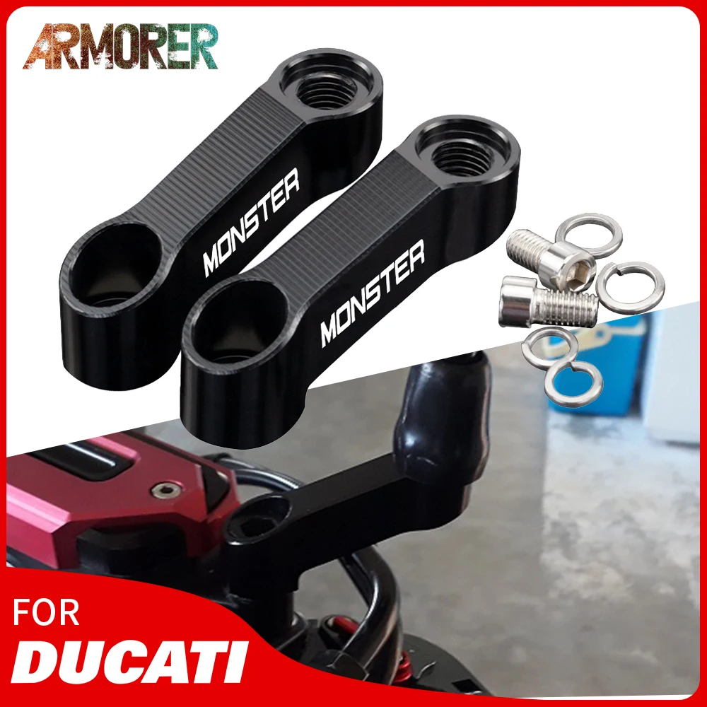 Motorcycle Accessories For Ducati Monster 696 796 795 821 848 1100 Monster 796 Rearview Mirrors Riser Extension Brackets Adapter
Motorcycle Accessories For Ducati Monster 696 796 795 821 848 1100 Monster 796 Rearview Mirrors Riser Extension Brackets Adapter