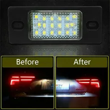 2pcs Car Lights 12V 3W LED License Number Plate Light Accessories 6500K 2 Pins For Bora Variant Golf V Porsche Cayenne Parts
2pcs Car Lights 12V 3W LED License Number Plate Light Accessories 6500K 2 Pins For Bora Variant Golf V Porsche Cayenne Parts
