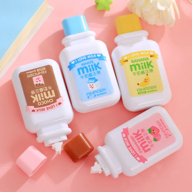 Cute Cartoon Milk Bottle Correction Tape 6m Creative Portable Student Work Study Kawaii Stationery Prize Gift School Supplies
Cute Cartoon Milk Bottle Correction Tape 6m Creative Portable Student Work Study Kawaii Stationery Prize Gift School Supplies