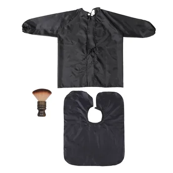 Hair Salon Hair Cutting Cape Set with Salon Barber Overclothes Salon Barber Cape Hairdressing Apron with Neck Brush Black
Hair Salon Hair Cutting Cape Set with Salon Barber Overclothes Salon Barber Cape Hairdressing Apron with Neck Brush Black