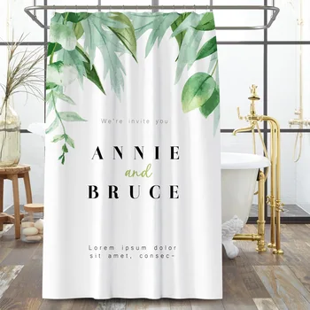 Green leaf shower curtain high quality polyester waterproof and mildew proof shower curtain printed bathroom curtain
Green leaf shower curtain high quality polyester waterproof and mildew proof shower curtain printed bathroom curtain