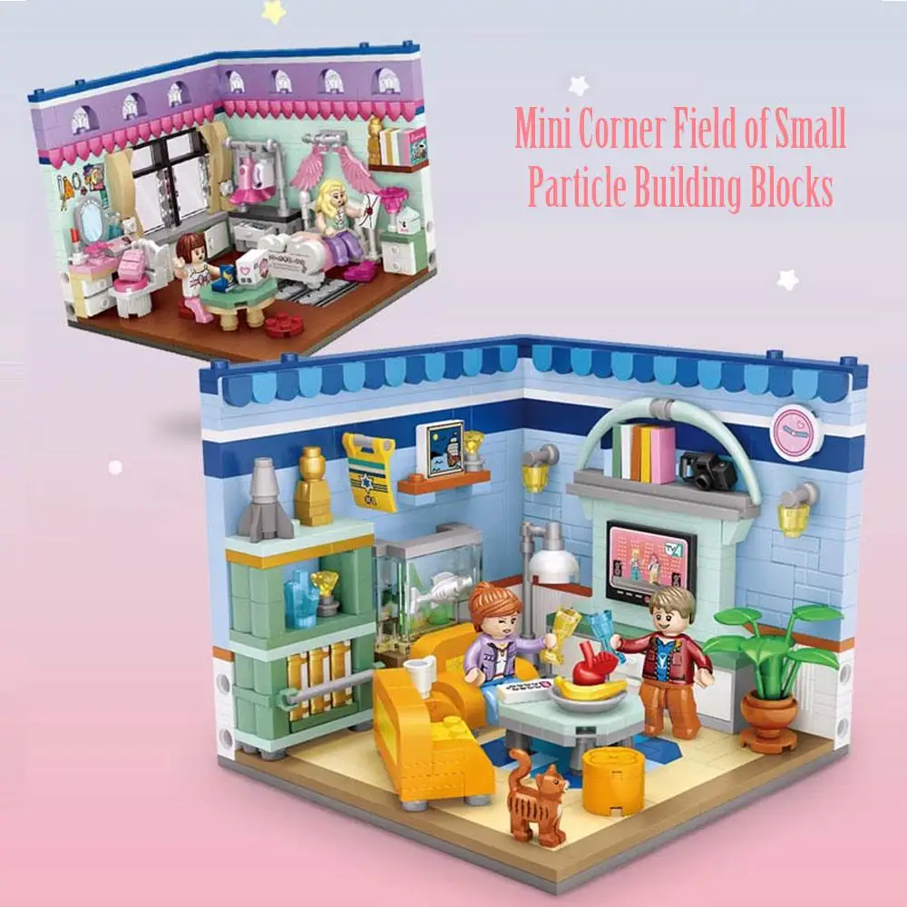 Assemble DIY Plastic House Scene Mini Building Blocks with Furniture DIY Miniature House Dollhouse Toys for Children Gifts
Assemble DIY Plastic House Scene Mini Building Blocks with Furniture DIY Miniature House Dollhouse Toys for Children Gifts