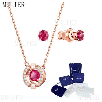 MULIER 2019 SPARKLING DANCE ROUND Series Luxury shiny red beating Heart Disc Design Necklace and Perfration Earrings set 5480494
MULIER 2019 SPARKLING DANCE ROUND Series Luxury shiny red beating Heart Disc Design Necklace and Perfration Earrings set 5480494